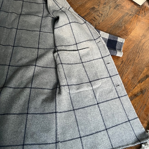 ✨HOST PICK✨ J MCLAUGHLIN PLAID REVERSIBLE WOOL COAT - SIZE MEDIUM - Picture 11 of 13